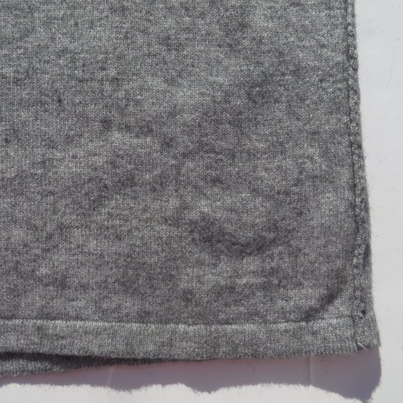 The North Face Men's Sweater XLarge XL Gray Wool Cotton Long Sleeve zip Knit - Picture 9 of 12